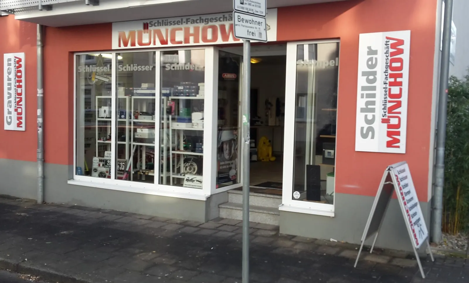 Ladengeschäft des Schlüssel-Fachgeschäfts Münchow in der Ferdinandstraße 2 in Paderborn